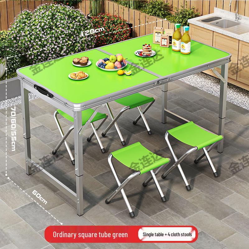 Портативный алюминиевый складной стол для обедов на открытом воздухе и рыночных прилавков - Регулируемый и компактный