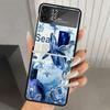 Чехол для телефона Samsung Galaxy Z Flip 7 6 5 4 3 Черный ZFlip7 ZFlip6 Flip5 Flip4 Flip3 5G с рисунком Морская звезда Океан Морская черепаха Акула, Жесткий ПК
