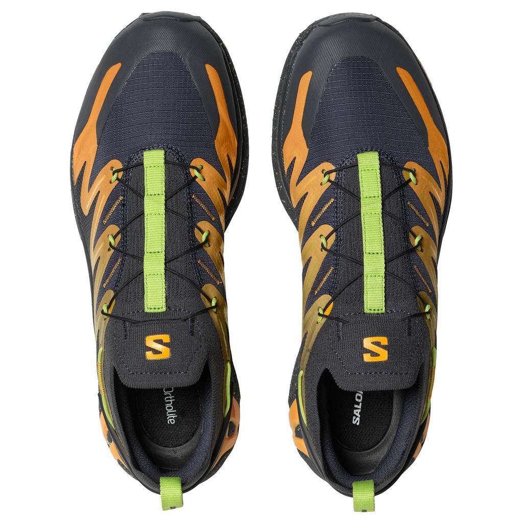 SALOMON XT-Rush 2 Ebony Blazing Orange Мужские кроссовки ярко-лаймово-зеленые L47137500