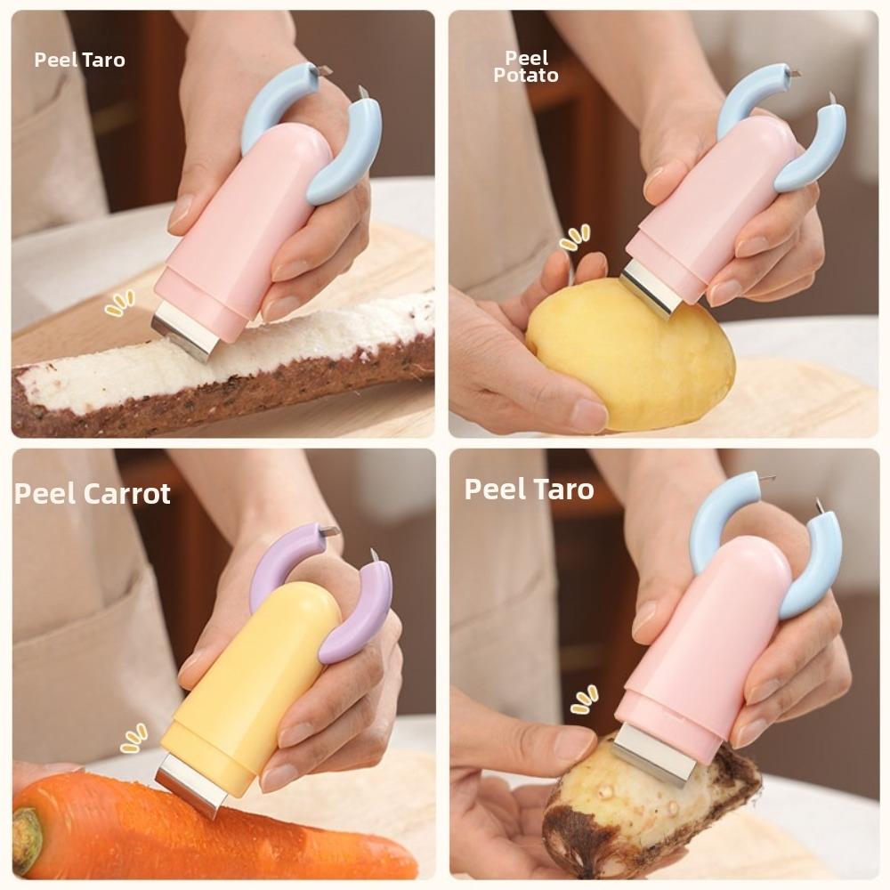 Peeling Function Garlic Peeler Scraping Function Ginger Cleaning Tool Garlic Preparation