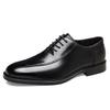 Мужские Оксфорды из Натуральной Кожи Квадратный Носок Business Casual Деловой Офис Свадьба Формальные Мероприятия