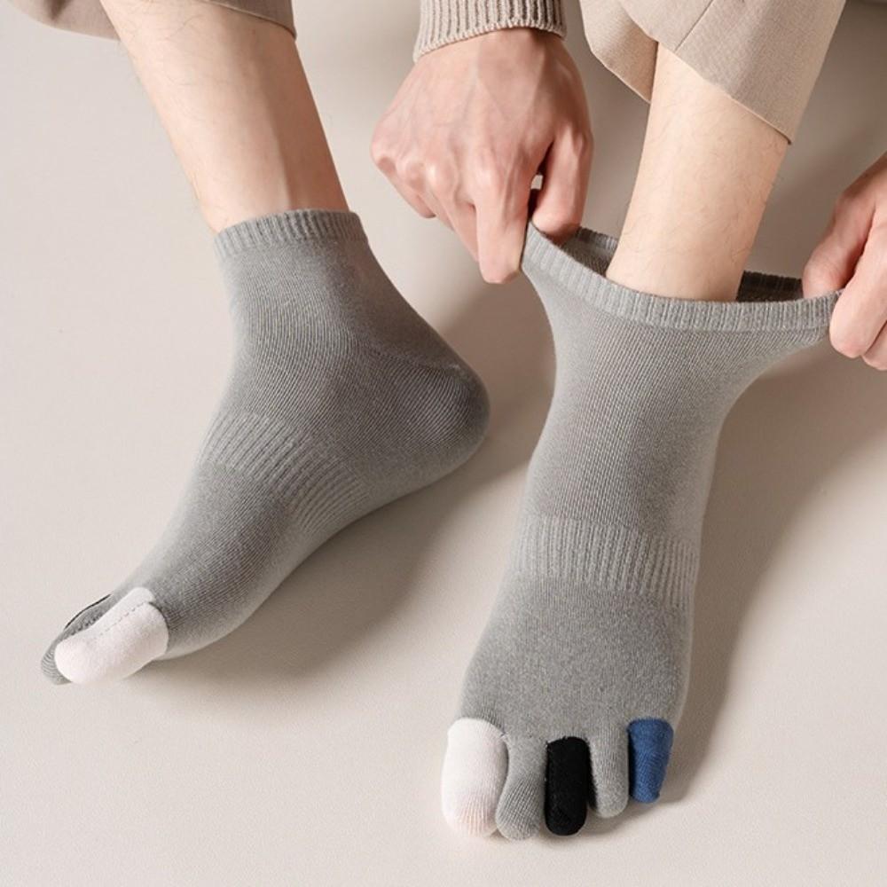 Hosiery Men's Five Finger Socks Colorful Toe Design Sports Socks Five Toe Socks Hiking