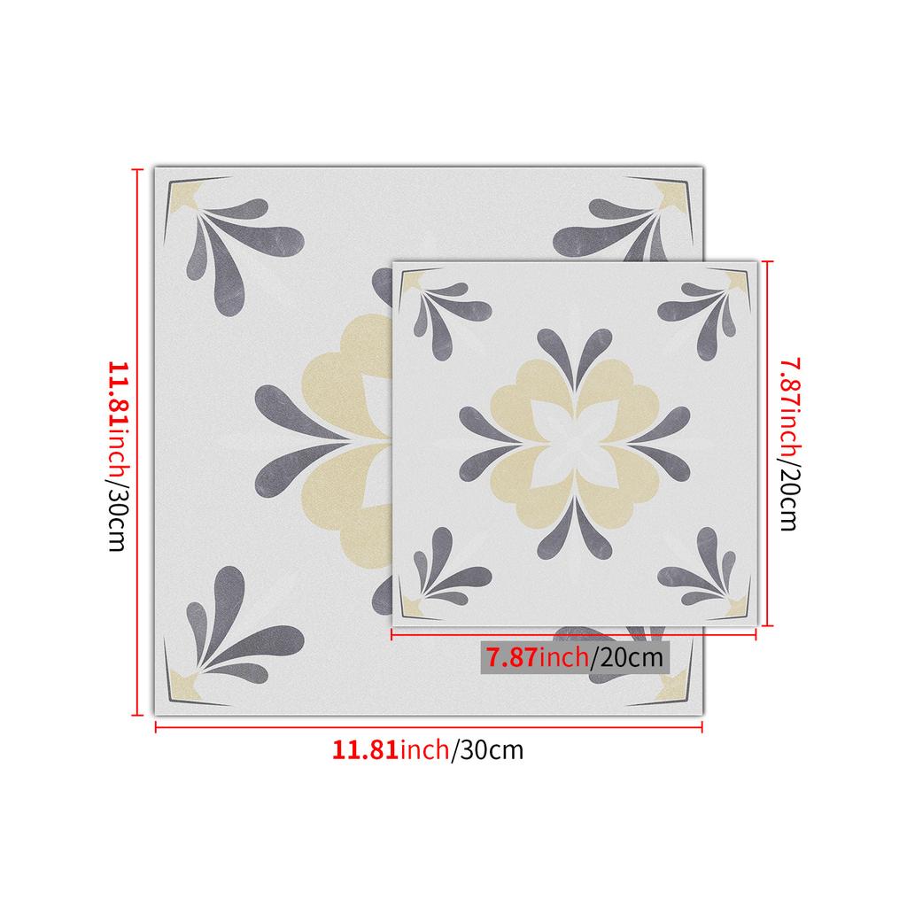 Small Fresh Self-adhesive Matte Floor Sticker PVC Waterproof Home Decoration Bathroom Kitchen Wall Sticker