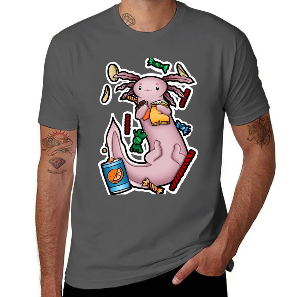 Snacksalotl Tshirt Street Style Casual Tee Shirt