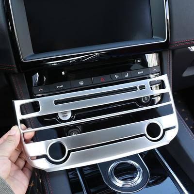 Для Jaguar XE XF XFL F-PACE F pace 2016 2017 2018 Автомобильные аксессуары, накладка на кнопку центрального режима кондиционера из углеродного волокна