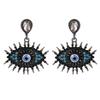 Devil's Eye Drip Oil Alloy Earrings: Trendsetting European & American Street Style