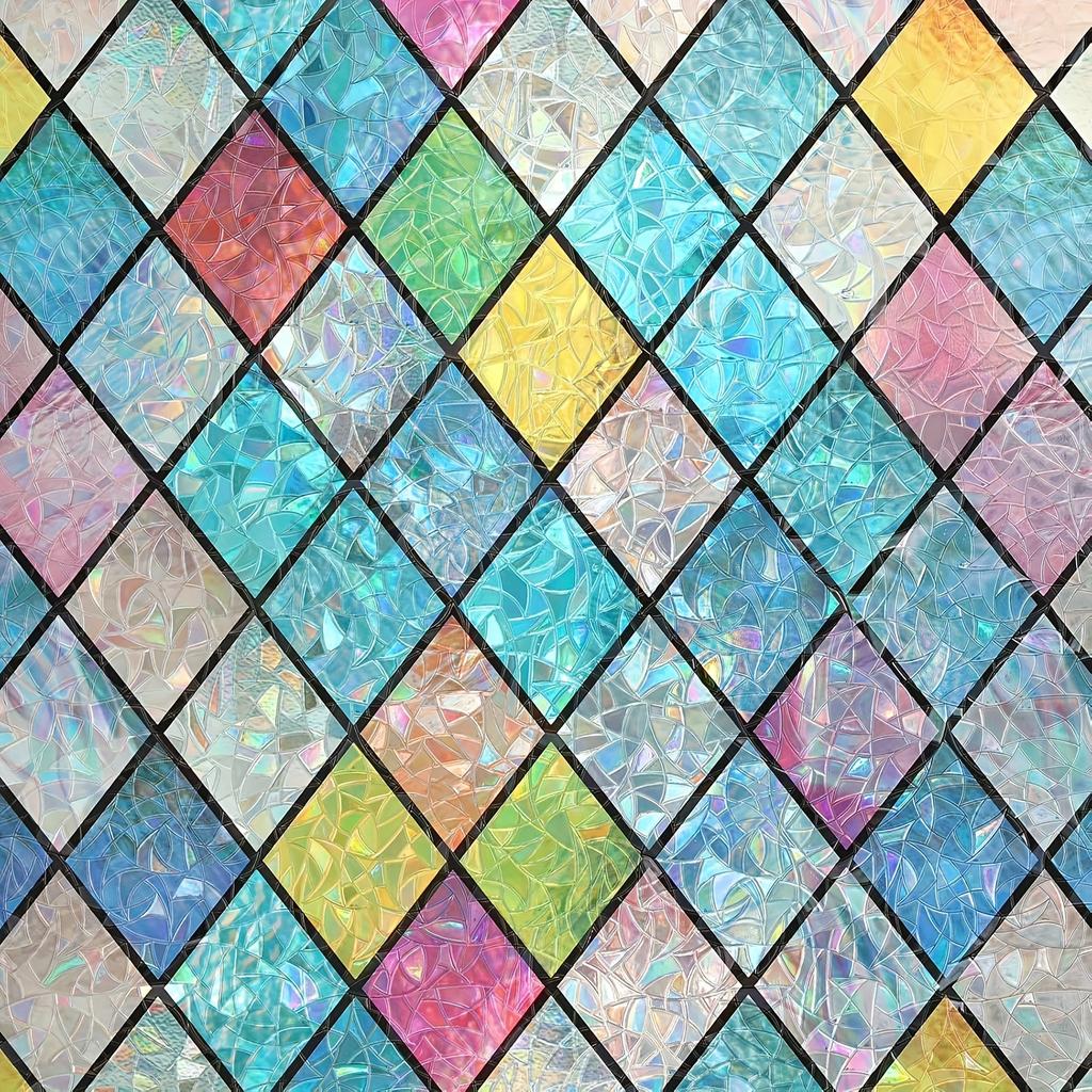 Self-adhesive PVC Static Cling Window Film Suitable for Bathroom and Shower Windows, Transparent or Opaque Window Film for Living Room Home Decoration