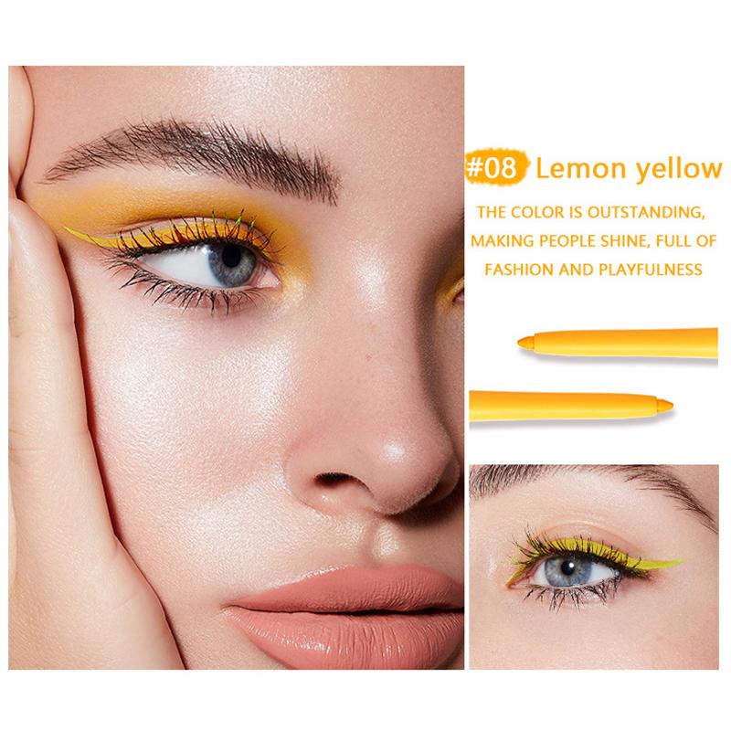 Подводка для глаз Pudaier против пота, прочная и легко наносимая подводка для глаз, 18-цветная подводка для глаз