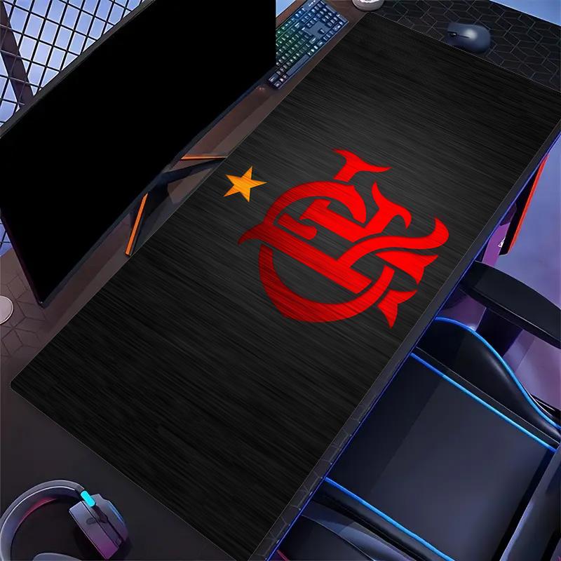 Flamengo Print Cushion Non-slip Laptop Tablet Big Mousepad XXL Mat Mini PC Playmat With Lock edge