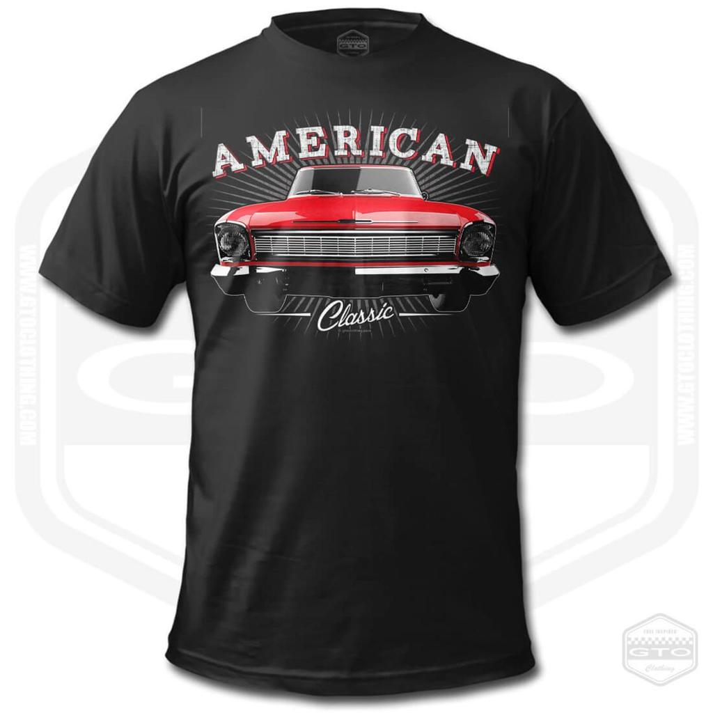 1966 Nova T-Shirt Men American Muscle Car Fan Art