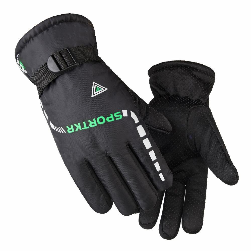 Перчатки Мужские Зимние Теплые Флисовые для Катания на Электромобиле Утепленные Мотоциклетные Ветрозащитные Водонепроницаемые Противоскользящие Перчатки Мужские