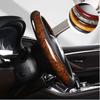 Four Season Universal Ultra-thin Carbon Fiber Anti Slip and Sweat Absorbing High-end Peach Wood Grain Car Steering Wheel Cover
