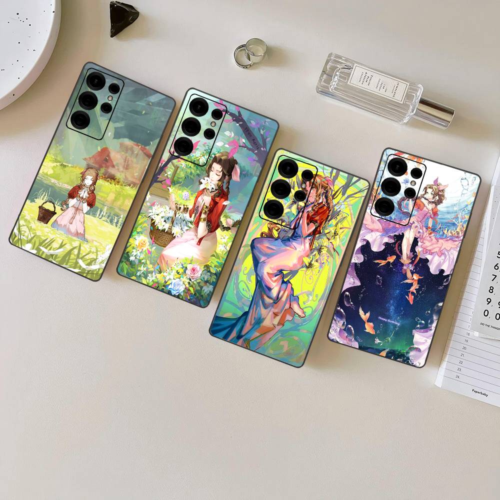 Милый Чехол для Телефона A-Aerith G-Gainsborough Для Samsung S 24 Fe 25 Ultra Plus 20 Lite 21 30 22 23 24 22 Ultra 5G Fundas