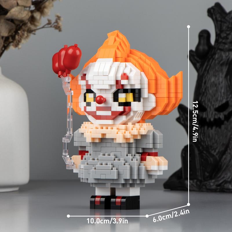 Non-Toxic “Halloween Themed Halloween Building Blocks: Handmade Death Clowns And Horror Scenes – Creative Holiday Joy For Children!”