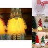 Incredibly Soft Christmas Gnomes With Led Lights Plush Dolls Xmas Ornament