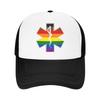 Star Of Life Philly Pride  Mesh Sun Hats Healthcar Couple Women Hip Hop Hats Summer Streetwear Kpop Rock Wholesale Baseball Cap