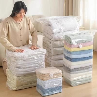 Большие вакуумные пакеты, не требующие насоса, пластиковые пакеты для хранения одежды, одеял, компрессионные пустые пакеты, дорожные аксессуары