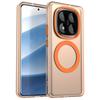 For Xiaomi Redmi Note 14 Pro 5G/Poco X7 5G Magnetic Case PC+TPU+PET Anti-Drop Phone Cover