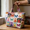 3D New Women's Cat Print Handbag Shoulder Bag Canvas Bag