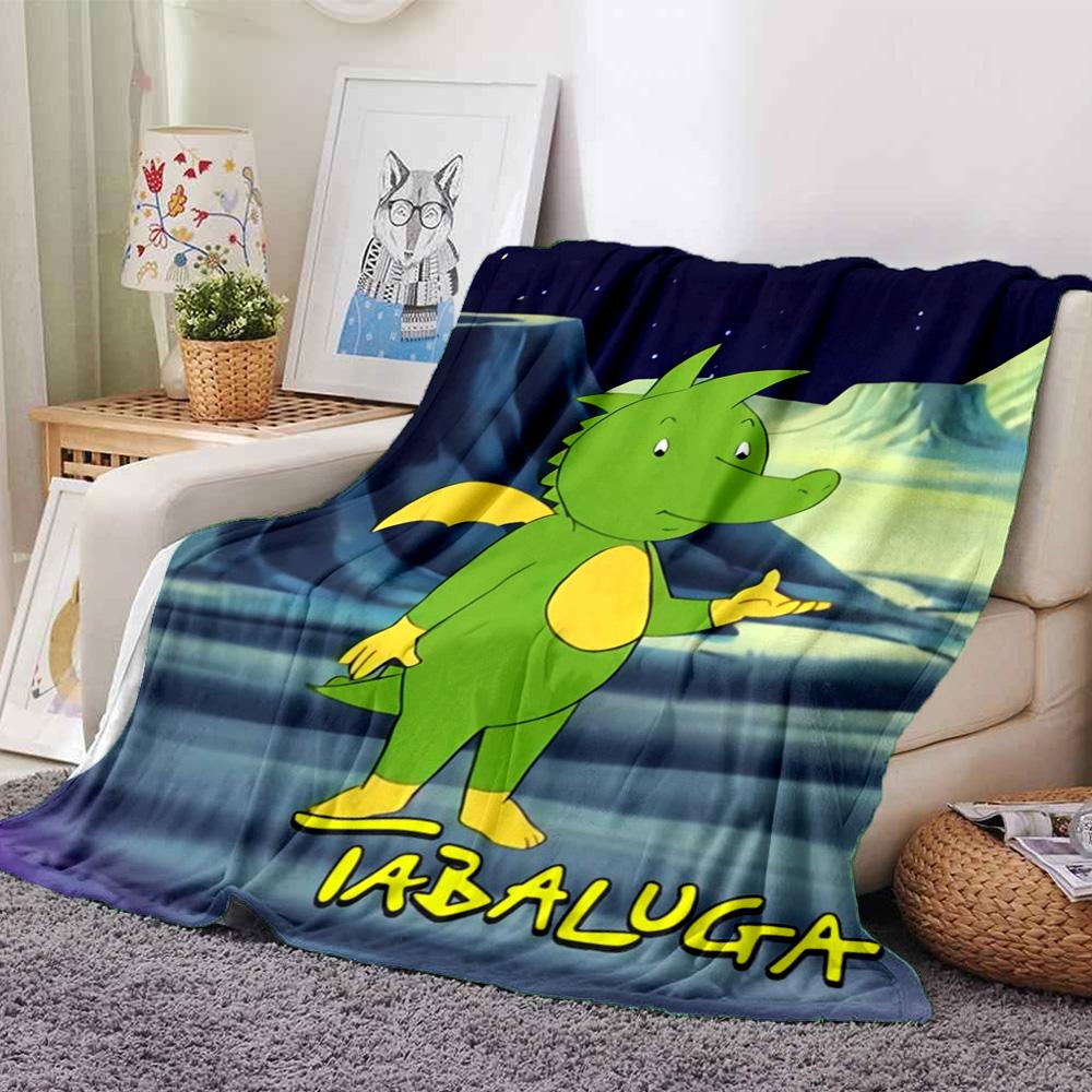 Tabaluga Cartoon Flannel Blanket Soft Lightweight Throw Blanket for Sofa Bed Couch Home Decor Kids Gift