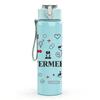 1PC Enfermeria Medical Icon Pack 750ml Color Plastic Sports Water Bottle Leakproof Flip Straw Lid Suitable for Sports Office Home Use