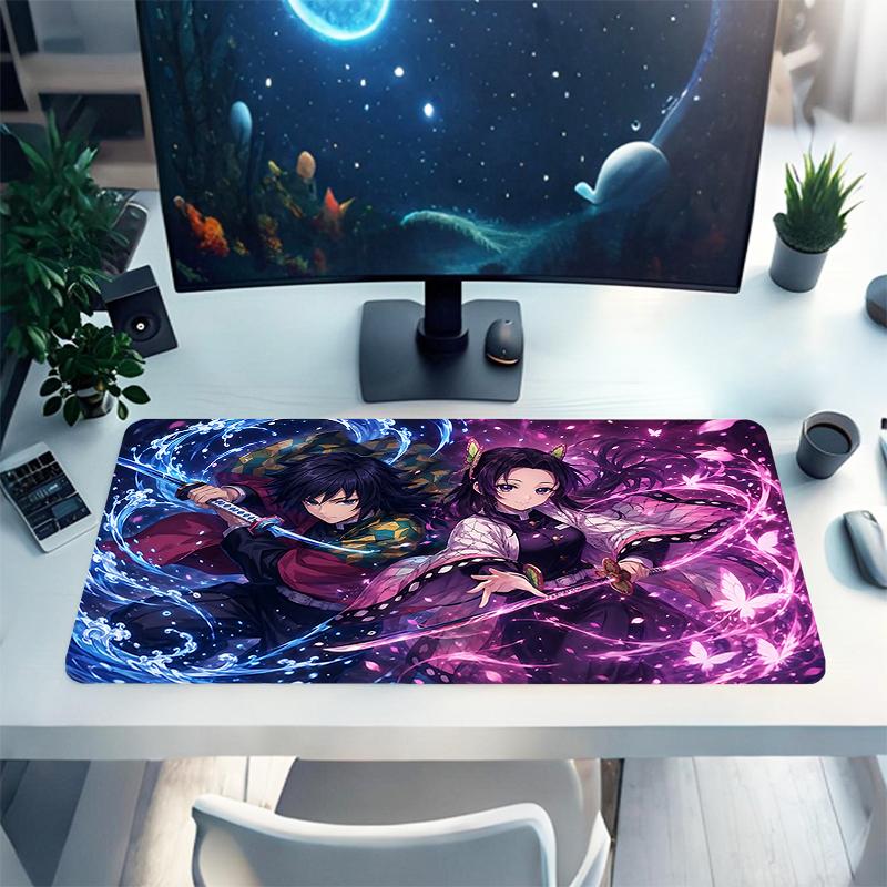 1Pc Fantasy Duel Lights Gaming Mouse Pad Keyboard Desk Mat Non-slip Rubber Lock Edge Waterproof Computer Mousepad for Office Home Decor S1783