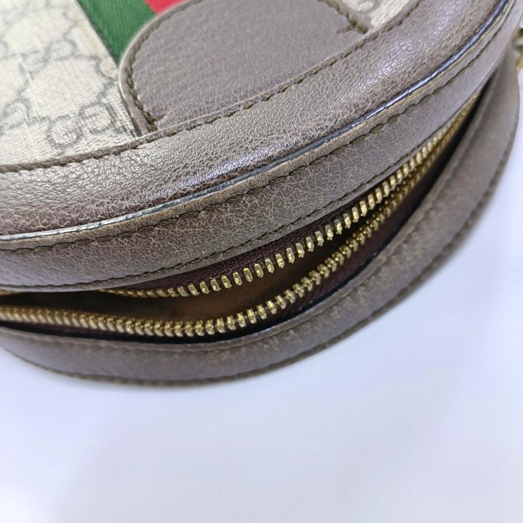 [Pre-Owned] Gucci Ophidia GG Mini Round Bag 'Beige' - Good #MQ866J