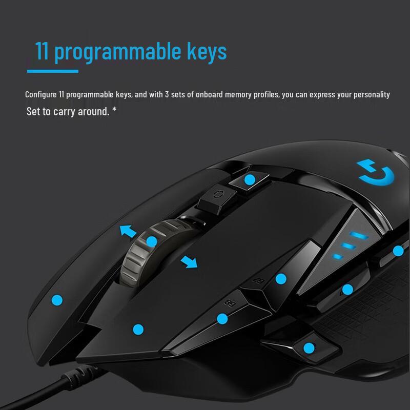 Logitech G502 HERO RGB Wired Gaming Mouse