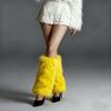 Autumn and winter warm faux fur boot covers, short-style children's shoe covers, plush long-style versatile fox fur leg warmers and sock covers