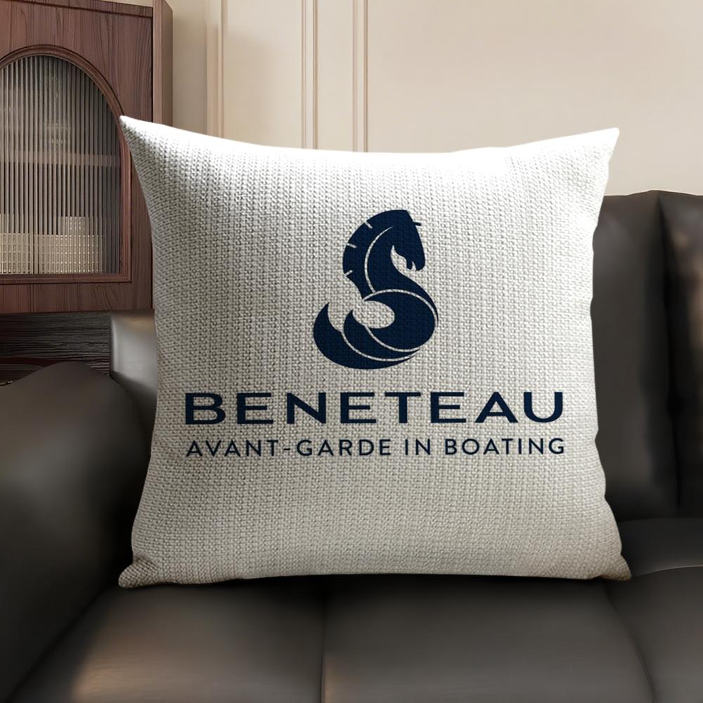 B-Beneteaus Y-Yachts Наволочка Летняя Дышащая Льняная Органическая Ткань Двусторонняя Печать Наволочка для Подушки Дивана Домашний Декор