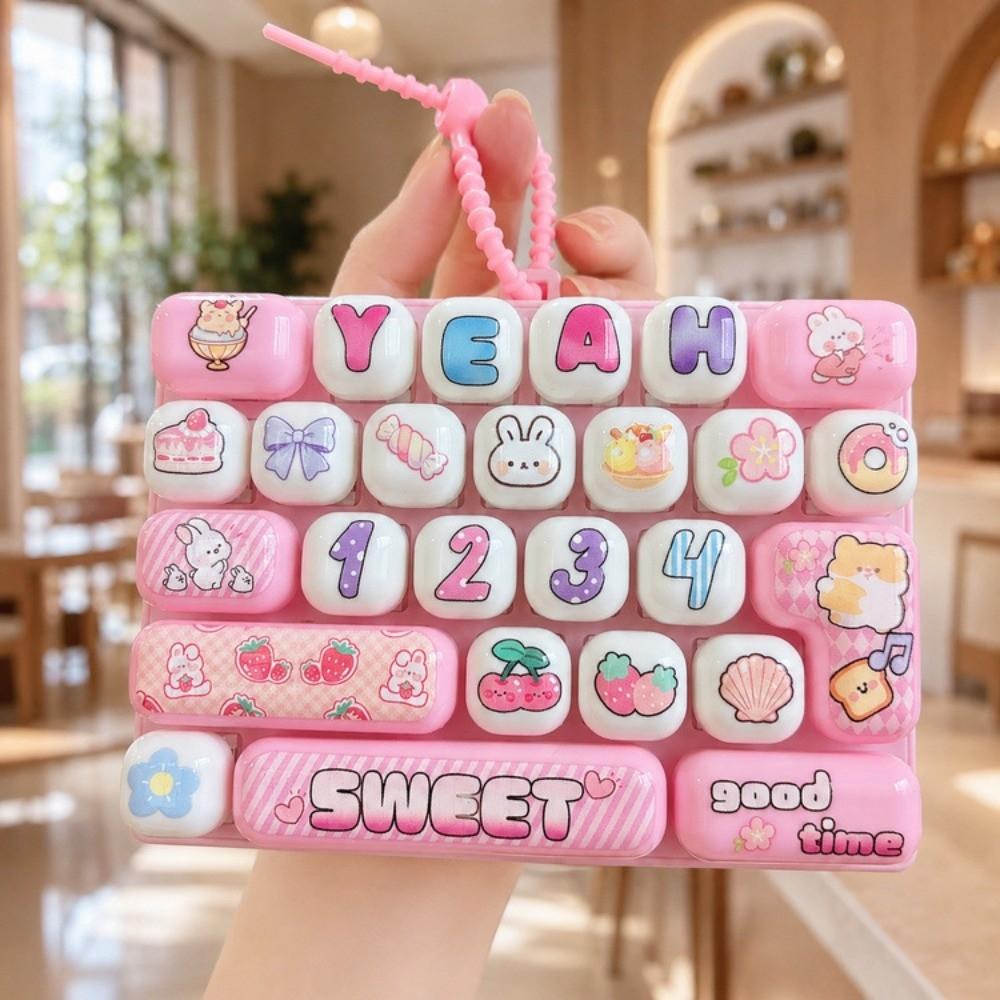 26 Keys Mechanical Keyboard Toy Hanging Keycap Clicker Toy Creative Bag Pendant Bag Charm