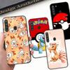 Чехол PK12 Pokemon Cartoon Black Sofe для Samsung Note 20 Lite S24 Ultra S23 A03 A05 A06 A11 A71 A15 A16 A13 A24 A25 A33 A52 A53 A50 M55 M35 Plus