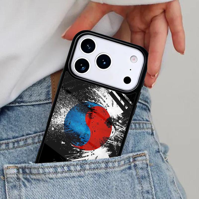 Чехол для телефона с флагом Южной Кореи для iPhone 17ProMax 12 13 14 15 16e 17 Pro Max Plus Air Cover