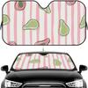 Avocado Pattern Sun Visor Car Windshield Sun Shade UV Protection Heat Insulation Cover Universal  Sun Protector