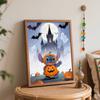 Disney digital oil painting stitch pumpkin castle art handmade diy home decorations