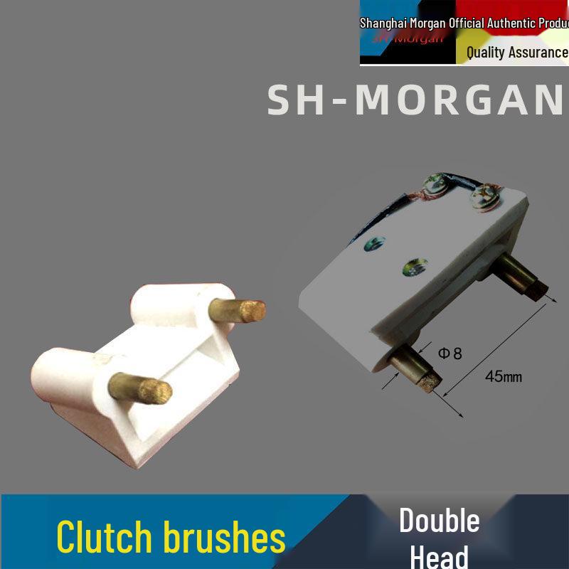 Cylindrical Clutch Carbon Brush Copper Round Screw Rod 6x38 8x30/40