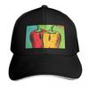 Capsicum Pop Art 2 Baseball Cap Contrast Two Tone Brim Snapback Flat Bill Strapback Dad Hat