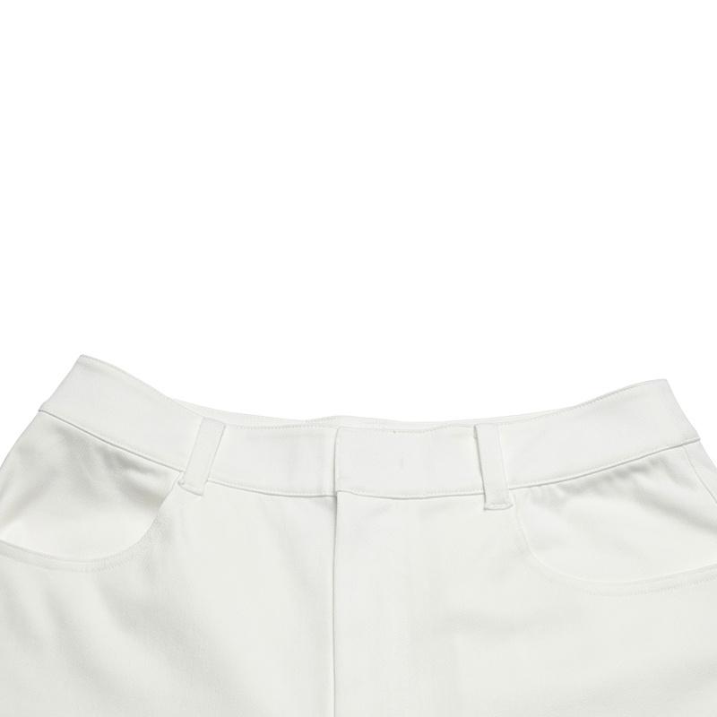 Fila Мода с наследием Классический Простой Элегантный Расслабленный Универсальный Удобный Однотонные Повседневные Брюки Женские низ Облачно-Белый F11W628612FWT