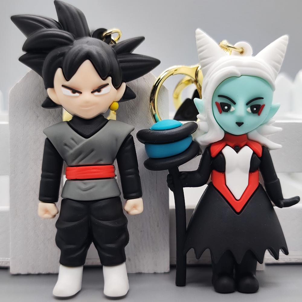 Аниме Dragon Ball Z Супер Сайян Гоку Фигурка Брелок Милый Мультяшный Персонаж Брелок Подвеска на Сумку Аксессуары для Фанатов
