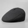 Hat Men's Autumn and Winter Grandpa Ear Protection Warm Plush Forward Cap