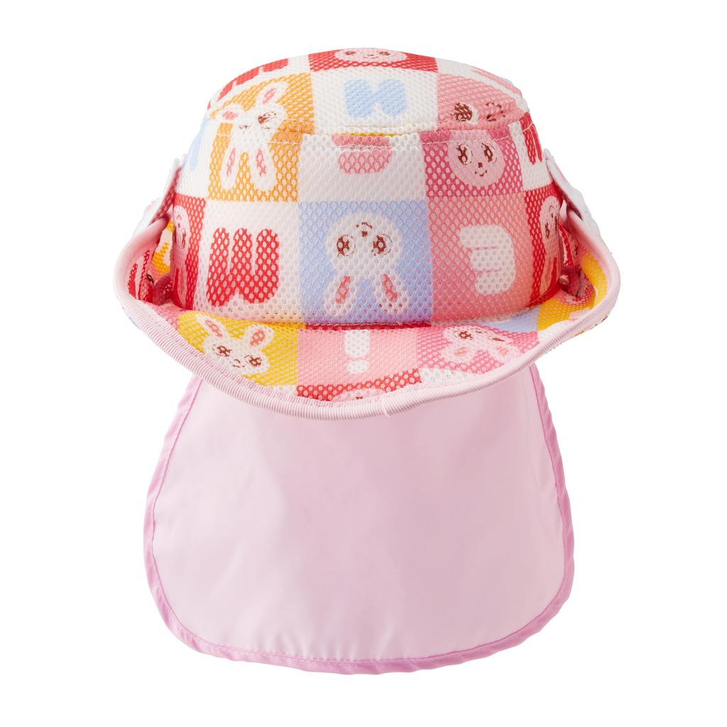 [Miki House] Ten-gallon Hat, Hat, Rabbit, Sun Hat, Girls, Baby, Kids, Children's Clothing, Chin Strap, 12-9106-144, 50cm, Pink