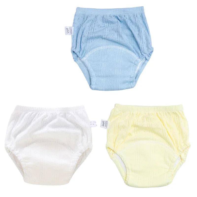 3pcs Newborn Training Pants Cotton Thin Summer Baby Shorts Washable Boy Girls Cloth Diapers Reusable Nappies Infant Panties