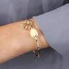 Hawaiian Jewelry 14k Gold  Bangle butterfly  Turtle  Wave Heart  Gold Charm Pikake Jasmine Bangle   for Girls