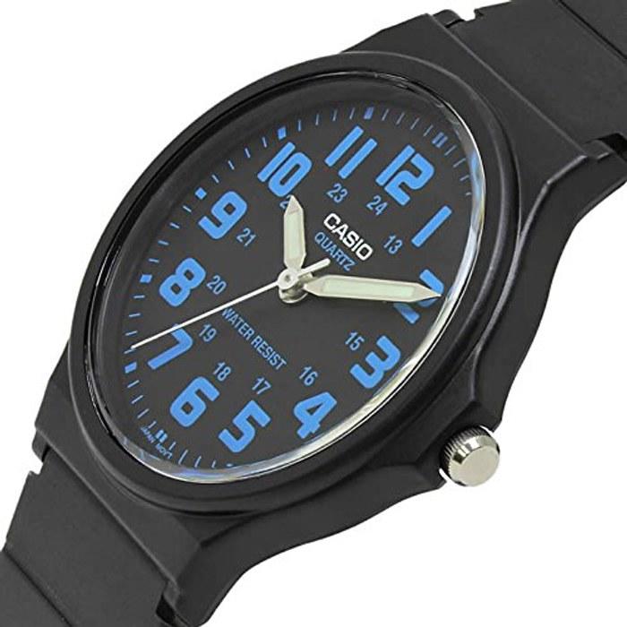 Casio Мужские кварцевые часы Casio MQ-71-2B Черный/Синий