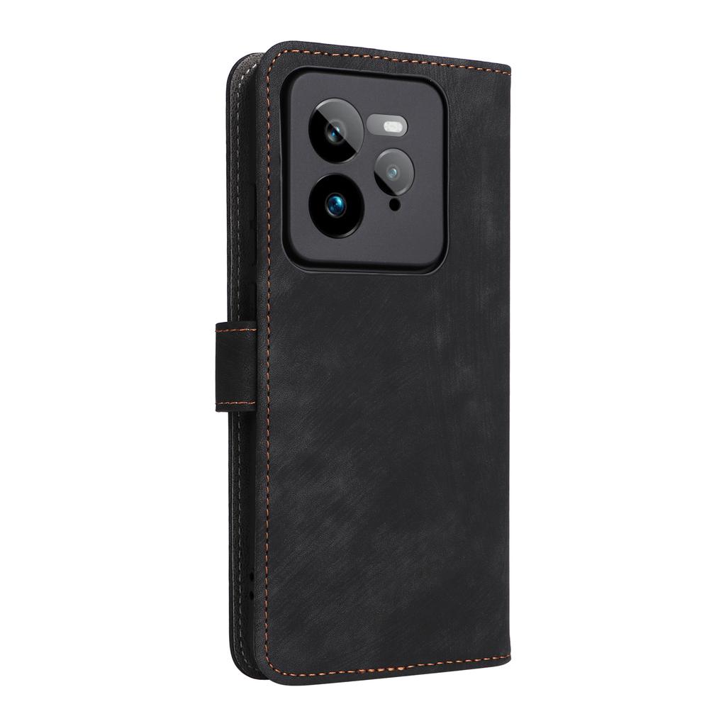 Для Realme GT 7 Pro 5G Чехол-кошелек Блокировка RFID Обложка из ПУ кожи Подставка Вид