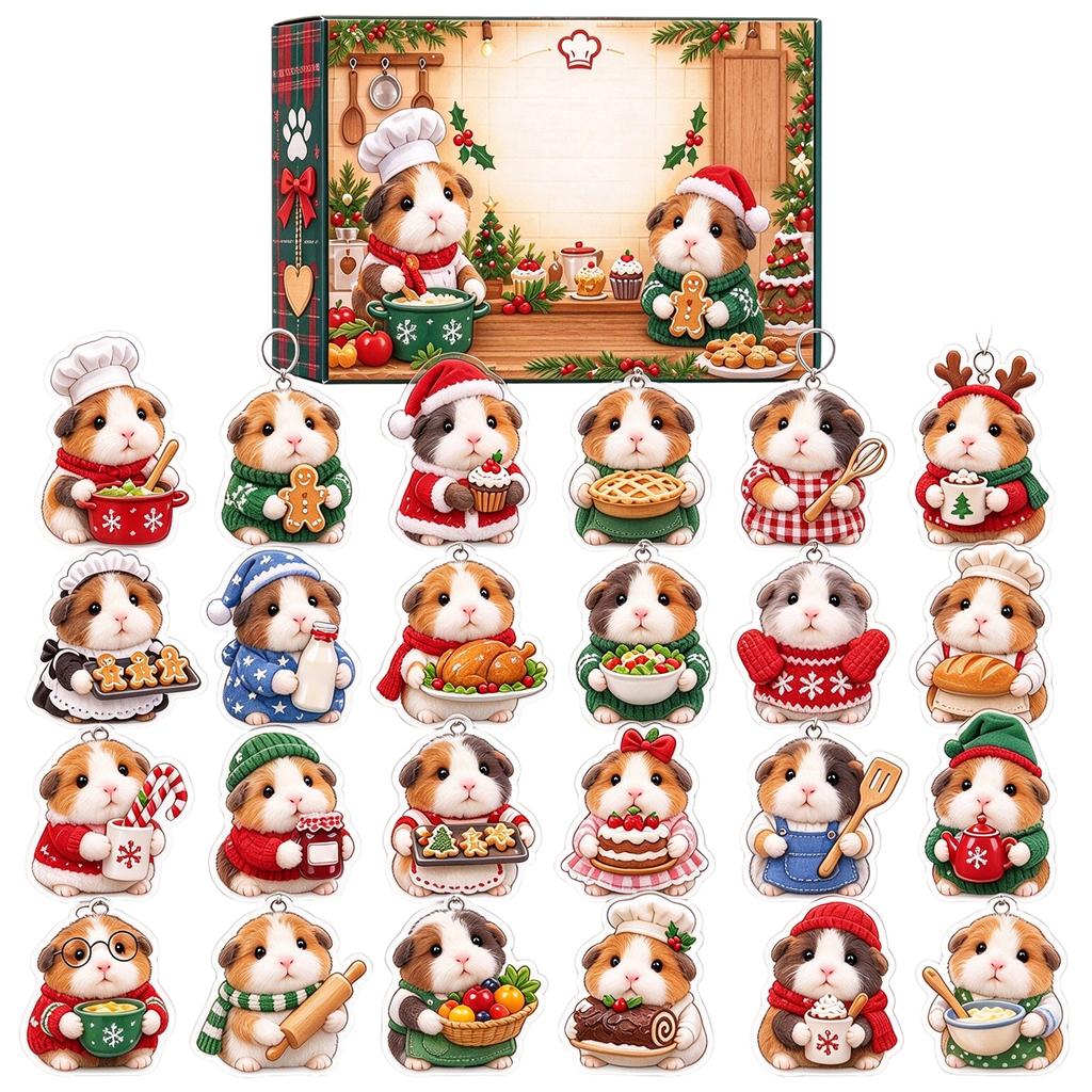 2D Flat Acrylic Pendant Countdown Set with, Collectible