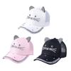 Boys Girls Summer Baseball Cap Toddler Children Cartoon Cat Ear Tennis Casual Sun Snapback Caps