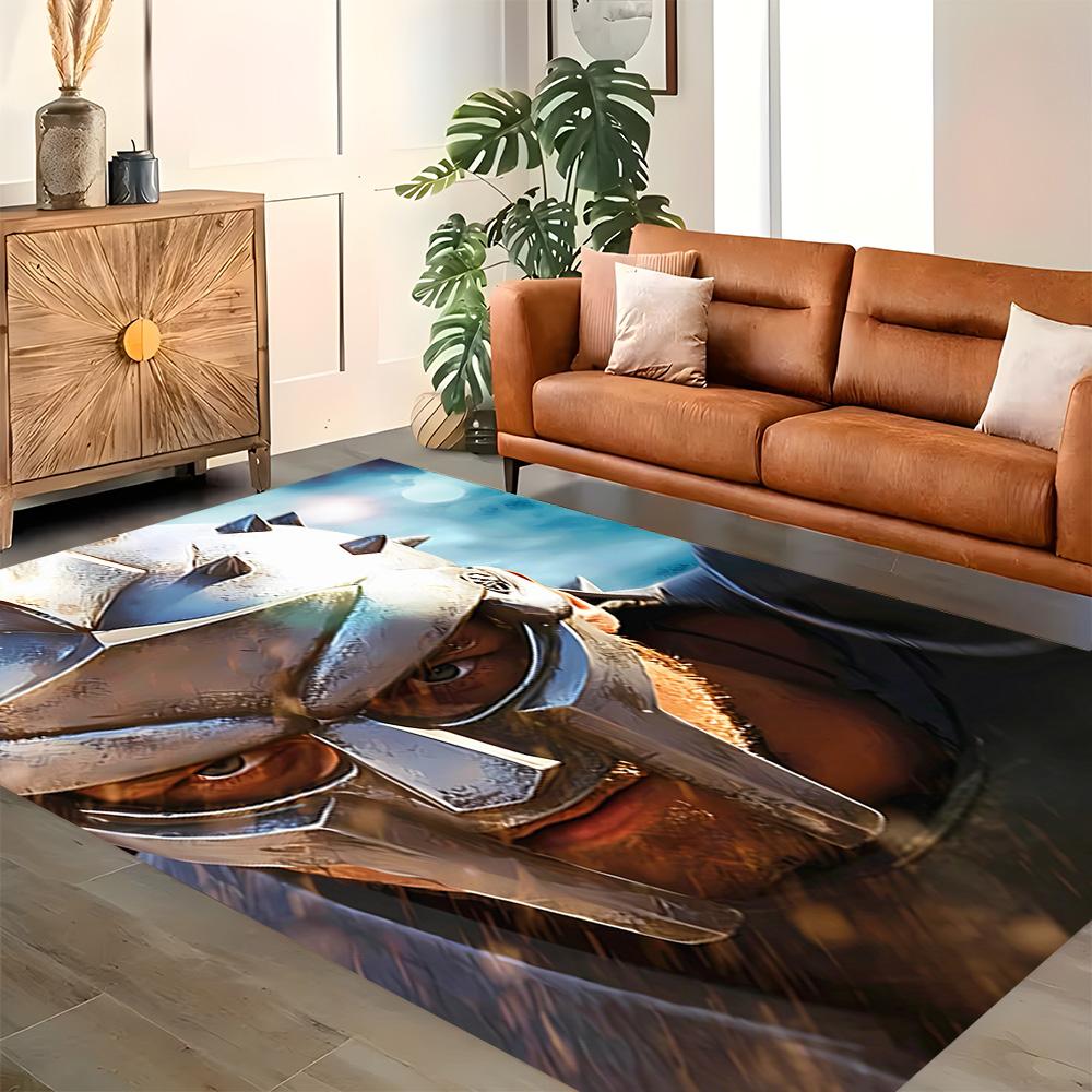 Gladiator's Final Stand rug for living rooms, bedrooms, home décor, and as gifts.
