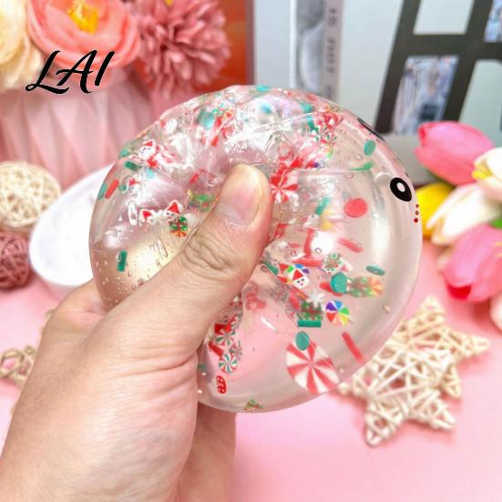 Stress Relief Toys Simulated Steamed Bun Squeeze Toy with Storage Box Soft Desktop Reliever TPR Fidget Sensory for Kids Adults Christmas Stocking