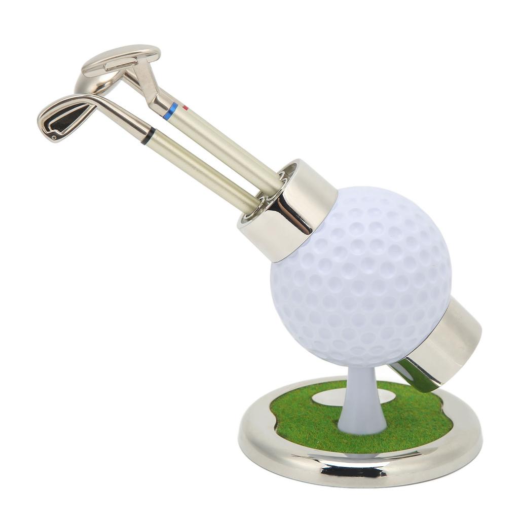 Набор подставок для ручек для гольфа, имитация, цинковый сплав, часы, контейнер для ручек, для подарка отцу, украшение